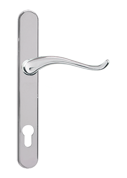 chrome swan handle timber french doors