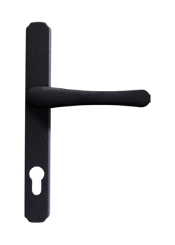 antique black heritage handle timber french doors