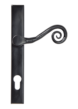 black monkey tail handle timber french door