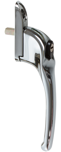 bright chrome window handle